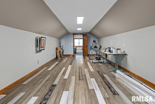 11815 Rte 84 N, Port Byron, IL 61275 - additional living space featuring wood finished floors and vaulted ceiling