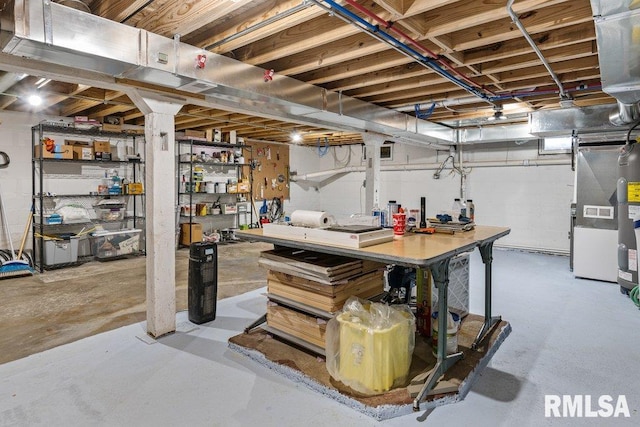 11815 Rte 84 N, Port Byron, IL 61275 - unfinished below grade area with a workshop area