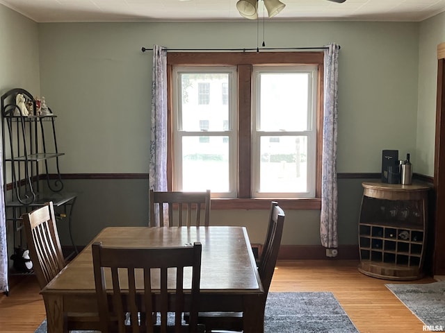 114 S State St, Annawan, IL 61234 - dining space featuring wood finished floors and baseboards