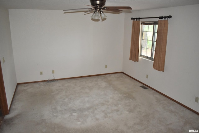 6899 Riverview Rd, Thomson, IL 61285 - carpeted empty room with a ceiling fan and baseboards