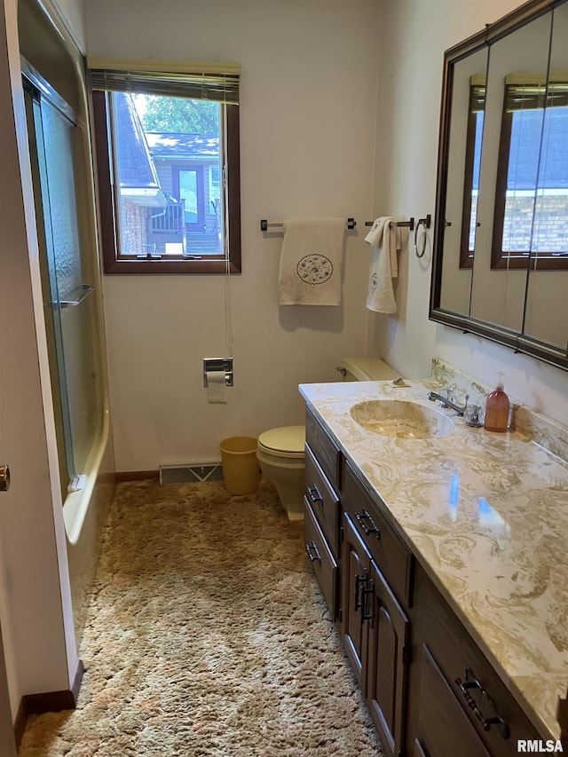 200 S Main St, Annawan, IL 61234 - bathroom featuring vanity and combined bath / shower with glass door