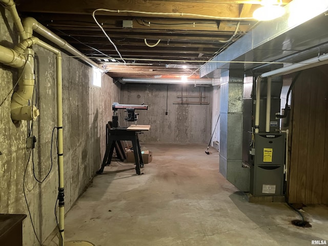 200 S Main St, Annawan, IL 61234 - unfinished below grade area with heating unit