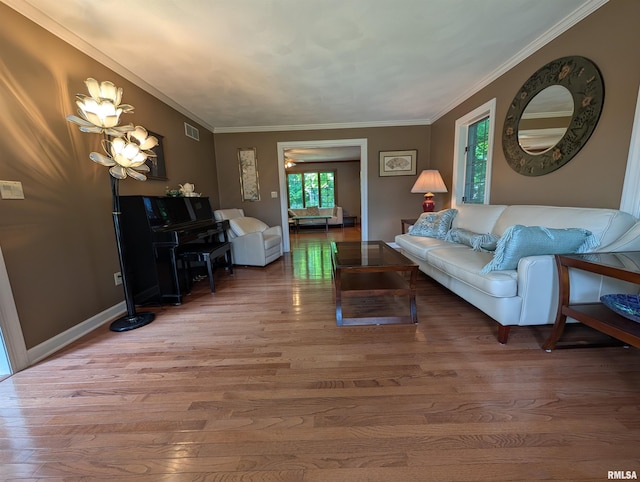 1315 W Wexford Pl, Peoria, IL 61615 - living room with wood finished floors and crown molding