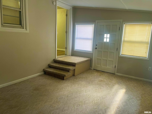 905 W Boulevard St, Marion, IL 62959 - foyer with light colored carpet and crown molding
