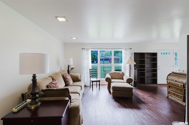 103 Westernaire Dr, Marion, IL 62959 - living room featuring dark wood finished floors