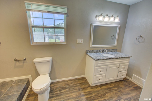 1008 5th Ave, Camanche, IA 52730 - bathroom with wood finished floors and vanity