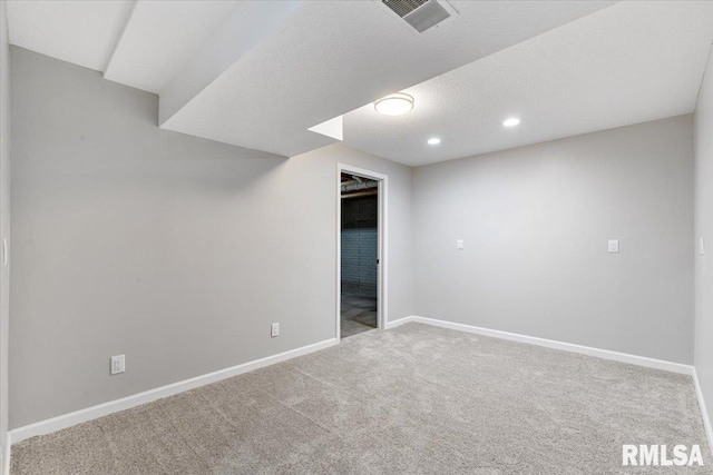 4050 4th St Unit B, East Moline, IL 61244 - finished below grade area with carpet and recessed lighting
