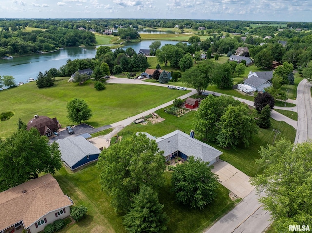910 Fyre Lake Dr, Sherrard, IL 61281 - aerial view of residential area with a large body of water