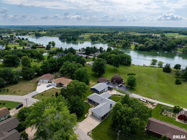910 Fyre Lake Dr, Sherrard, IL 61281 - drone / aerial view of a large body of water