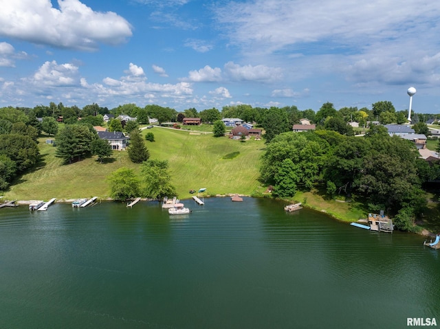 910 Fyre Lake Dr, Sherrard, IL 61281 - aerial view of a nearby body of water and a tree filled landscape