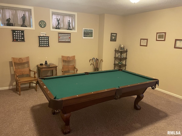 1175 Rustic View Ct, Eldridge, IA 52748 - recreation room featuring pool table and carpet floors