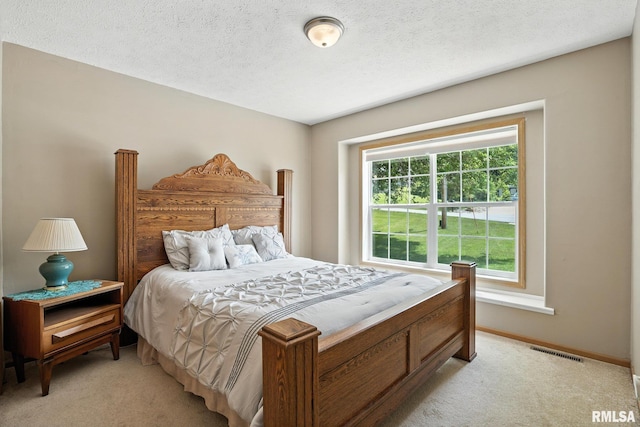 106 Valley View Dr, Sherrard, IL 61281 - bedroom with light carpet and a textured ceiling