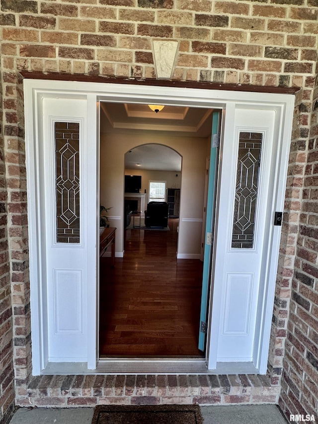 310 Westminster Rd, Germantown Hills, IL 61548 - view of exterior entry with brick siding