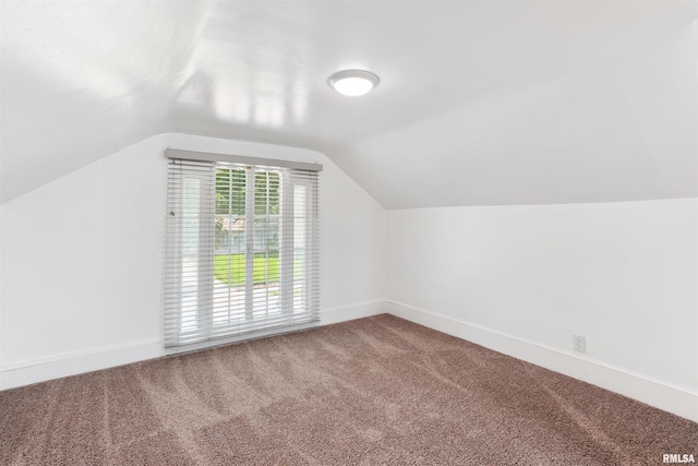 107 S High St, Port Byron, IL 61275 - bonus room featuring carpet flooring and vaulted ceiling