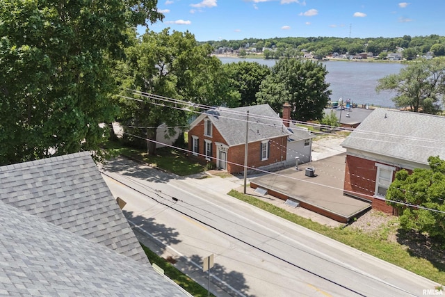 107 S High St, Port Byron, IL 61275 - drone / aerial view of a large body of water and a tree filled landscape