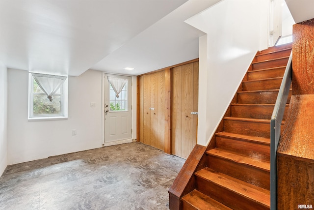 107 S High St, Port Byron, IL 61275 - entryway featuring stairway