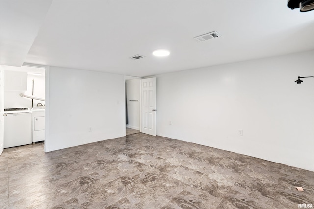 107 S High St, Port Byron, IL 61275 - empty room with washer and dryer