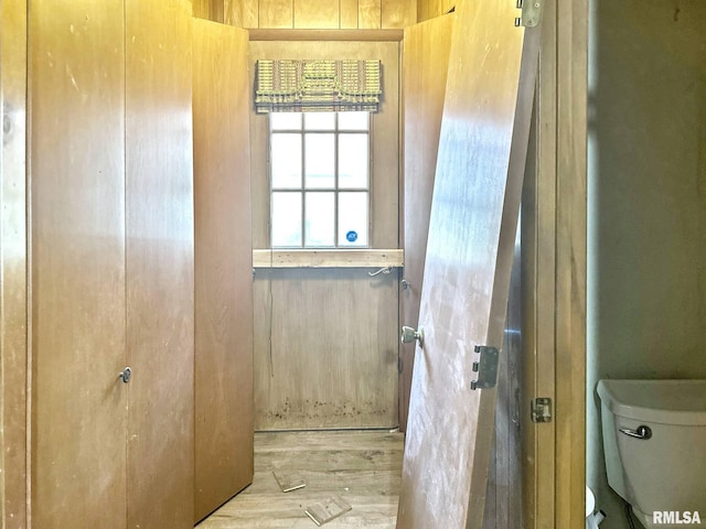 900 E 4th St, West Frankfort, IL 62896 - bathroom with toilet and wood finished floors