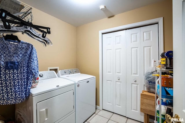 805 New Day Way, Marion, IL 62959 - laundry area featuring washer and clothes dryer and light tile patterned flooring