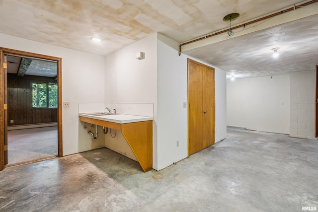 2351 5th St, East Moline, IL 61244 - basement with baseboard heating