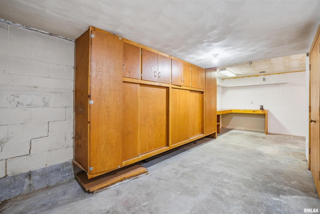 2351 5th St, East Moline, IL 61244 - below grade area with concrete block wall