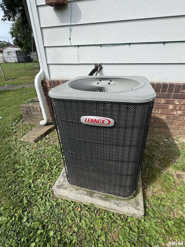 208BAGGOTT None St, Zeigler, IL 62999 - exterior view of a central air condition unit