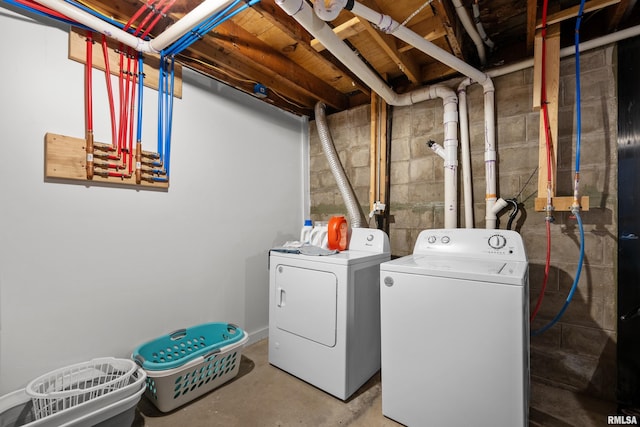 222 6th St, Buffalo, IA 52728 - laundry room with independent washer and dryer