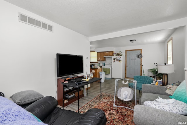 222 6th St, Buffalo, IA 52728 - living area featuring wood finished floors