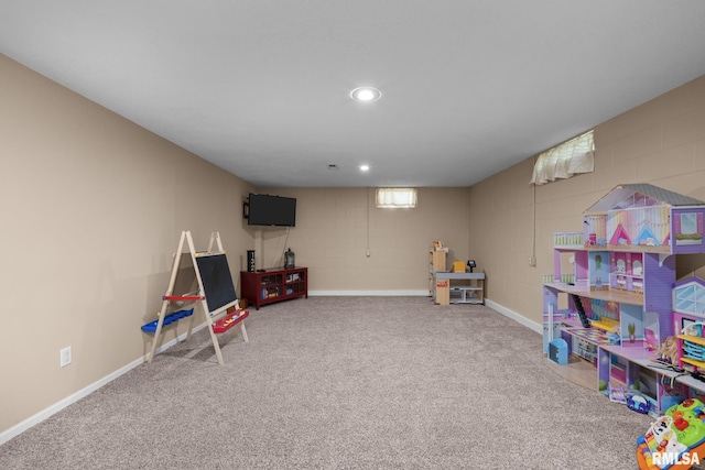 4040 27th Ave, Rock Island, IL 61201 - game room with recessed lighting and carpet flooring