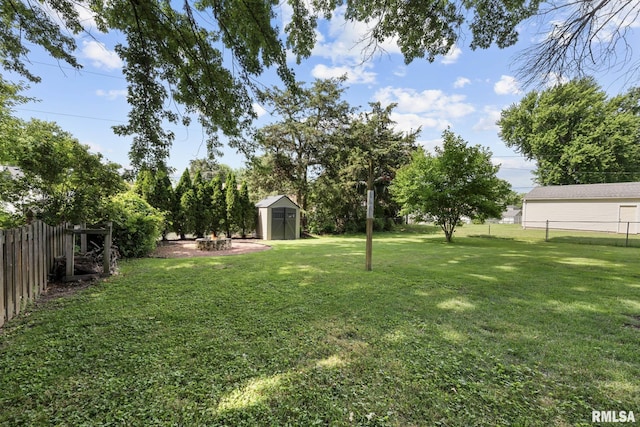 4040 27th Ave, Rock Island, IL 61201 - fenced backyard with a storage unit