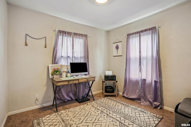 24 Berkshire Dr, Rock Island, IL 61201 - carpeted home office featuring baseboards