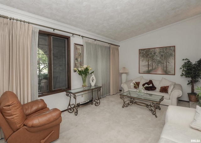 8527 W 17th St, Rock Island, IL 61201 - living area with carpet floors and crown molding