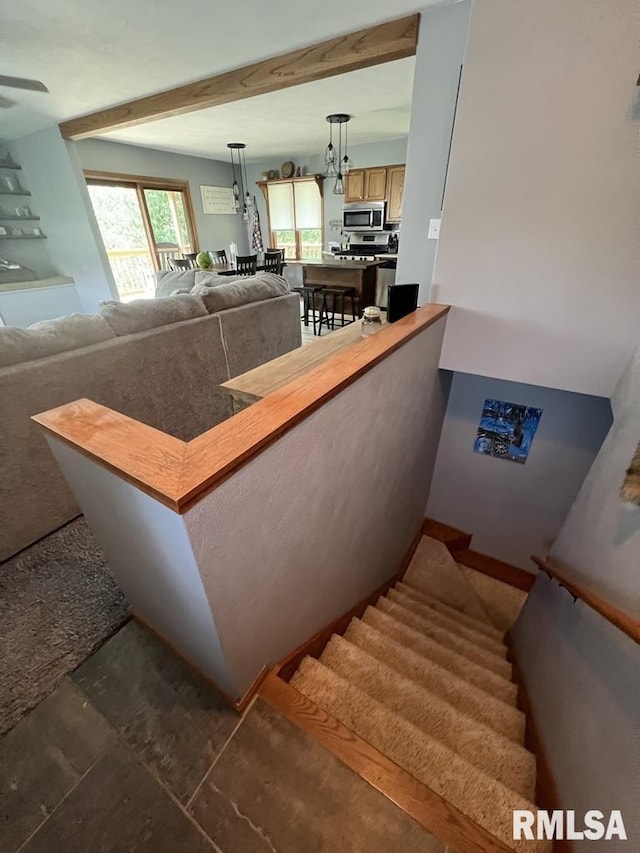 129 Glenview Dr, Sherrard, IL 61281 - view of staircase