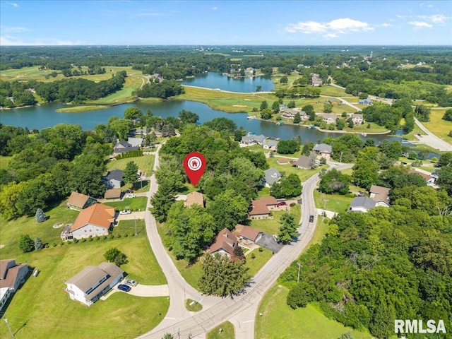 129 Glenview Dr, Sherrard, IL 61281 - view of property location featuring a large body of water and nearby suburban area