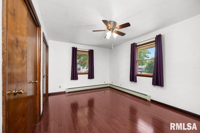 22 Pleasant View Dr, Annawan, IL 61234 - unfurnished room featuring wood finished floors, plenty of natural light, and a ceiling fan