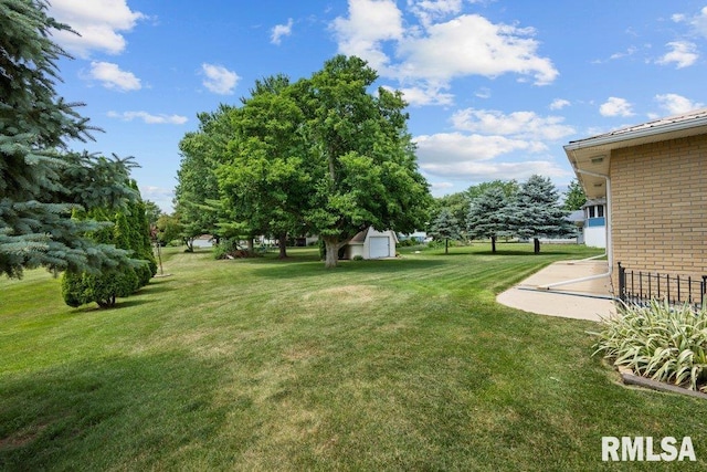 22 Pleasant View Dr, Annawan, IL 61234 - view of grassy yard featuring a storage unit