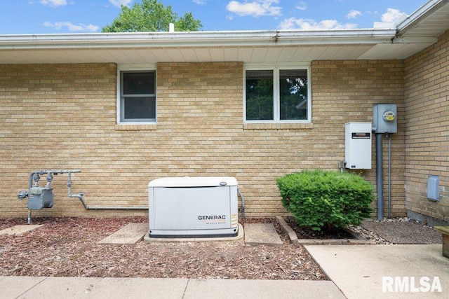 22 Pleasant View Dr, Annawan, IL 61234 - exterior view of a power unit and brick siding