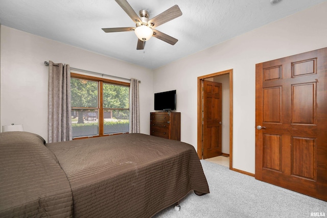 12828 25th Street Ct, Milan, IL 61264 - bedroom with carpet and a ceiling fan