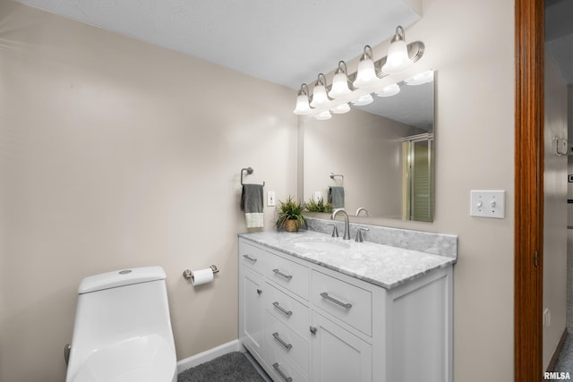 12828 25th Street Ct, Milan, IL 61264 - bathroom with vanity and an enclosed shower