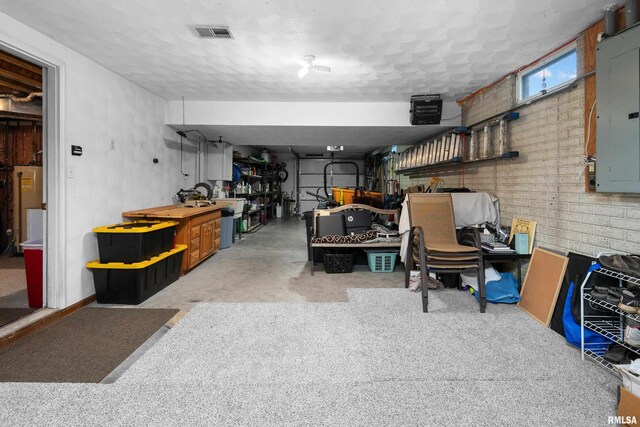 12828 25th Street Ct, Milan, IL 61264 - garage with water heater