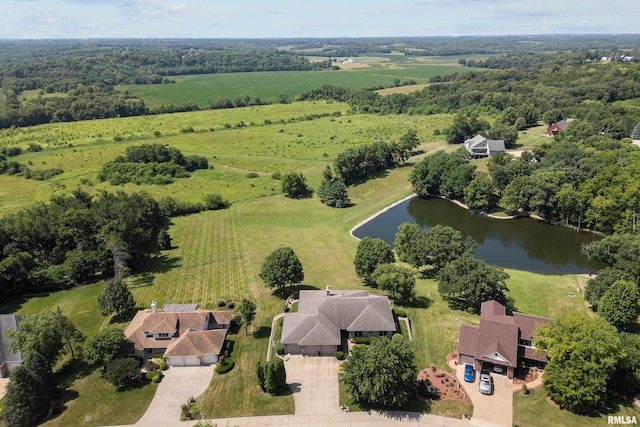 12828 25th Street Ct, Milan, IL 61264 - bird's eye view of a large body of water
