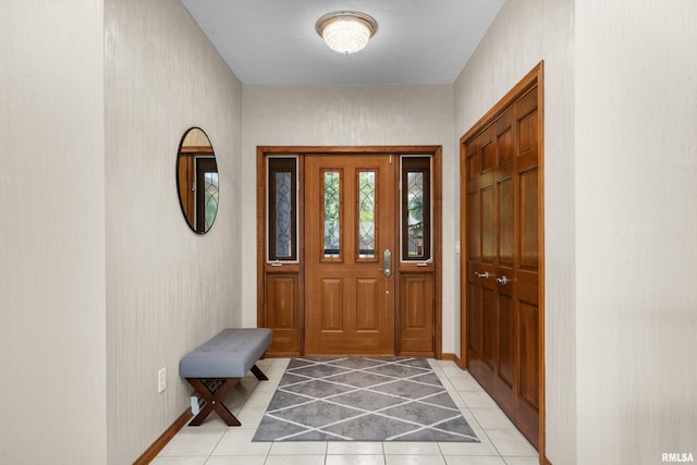 12828 25th Street Ct, Milan, IL 61264 - foyer entrance featuring light tile patterned floors
