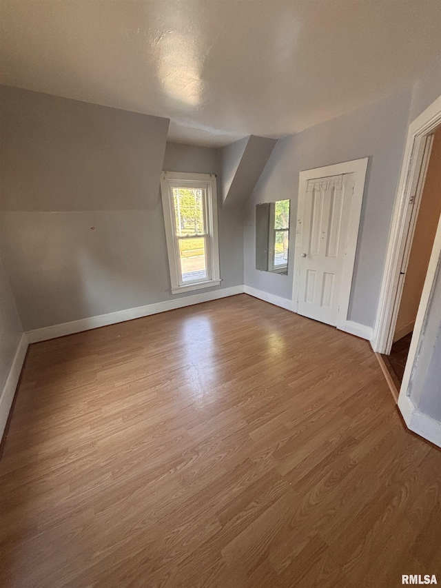 324 S Cottage St, Kewanee, IL 61443 - additional living space featuring dark wood-style floors and lofted ceiling