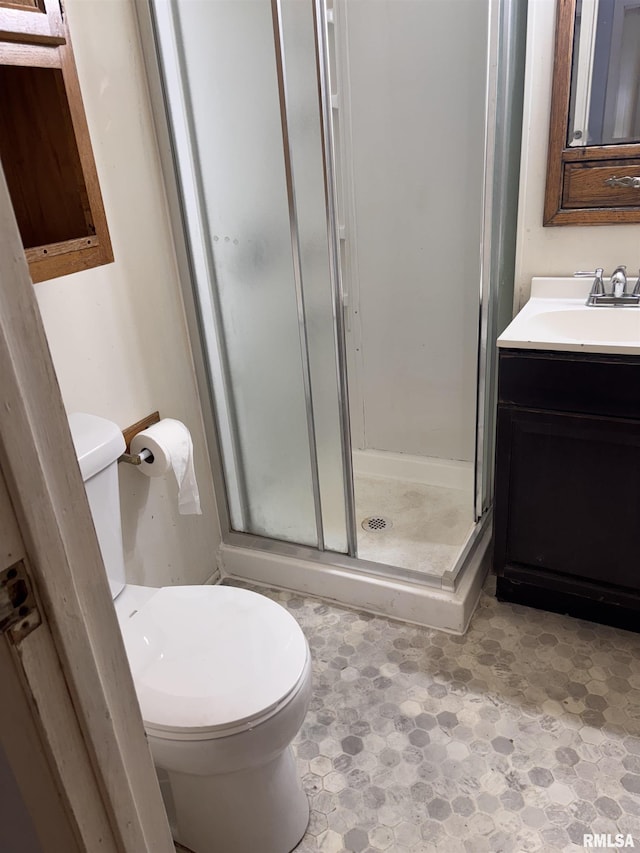 324 S Cottage St, Kewanee, IL 61443 - bathroom with a shower stall and vanity