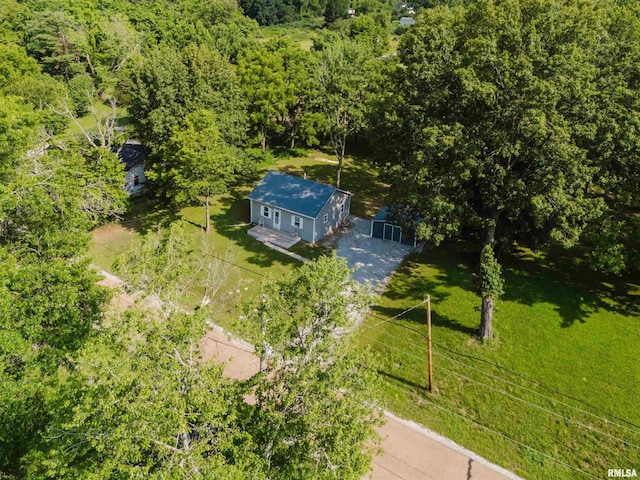 504 E Vermont St, Carterville, IL 62918 - view of subject property with a heavily wooded area