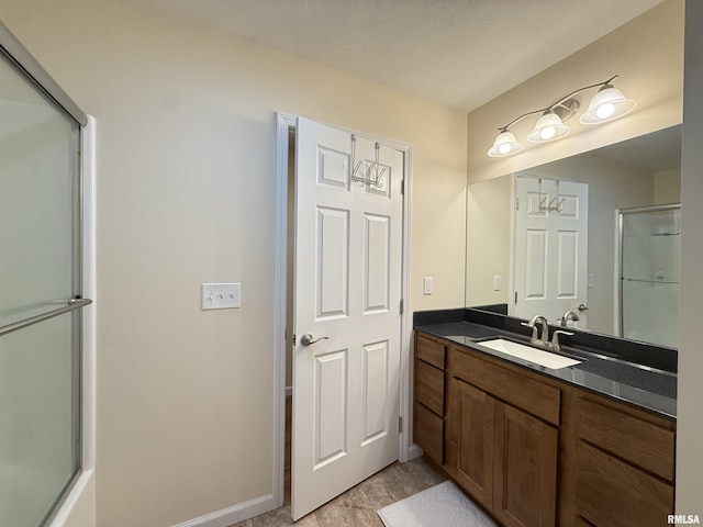 312 Mcvicker Dr, Energy, IL 62933 - bathroom featuring vanity and an enclosed shower