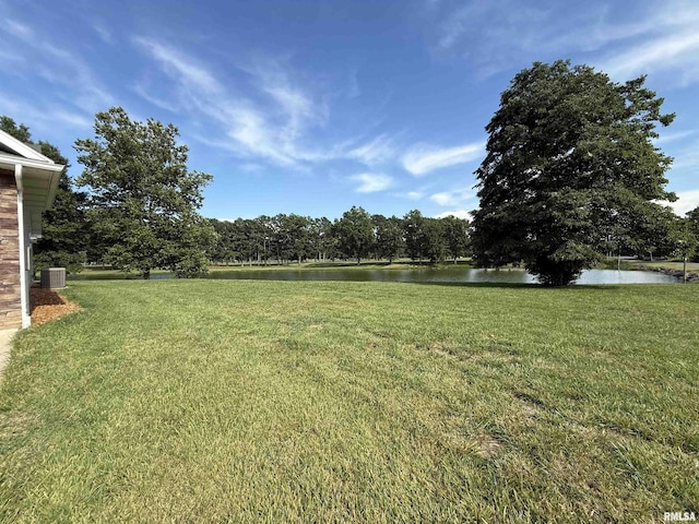 312 Mcvicker Dr, Energy, IL 62933 - view of grassy yard with a water view