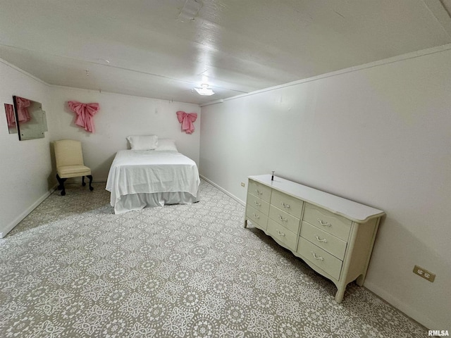 1401 12th Ave, Viola, IL 61486 - bedroom with baseboards and light flooring