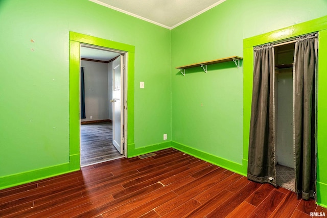 503 W Idaho Ave, Carterville, IL 62918 - unfurnished room featuring ornamental molding and wood finished floors