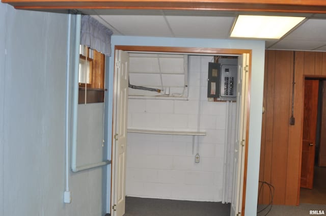 30154 395th Ave, Bellevue, IA 52031 - below grade area with concrete block wall and electric panel